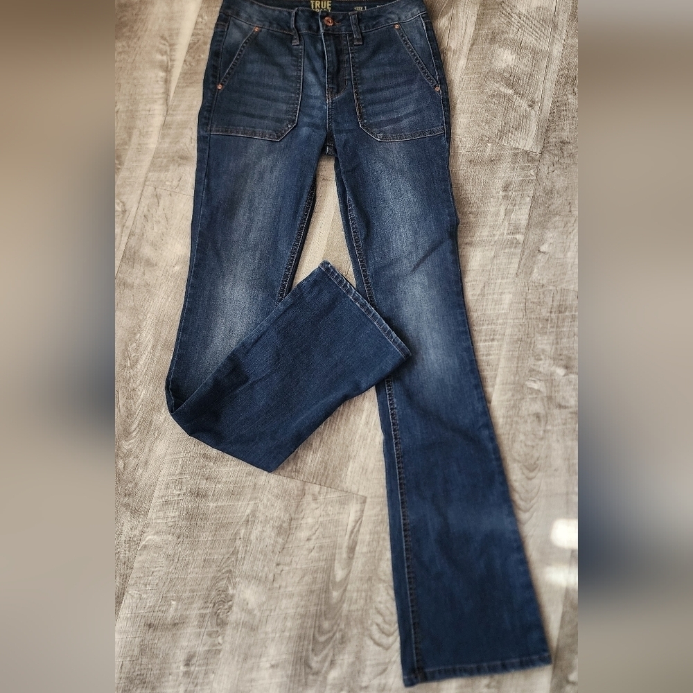 True Craft Dark Blue Straight Leg Jeans